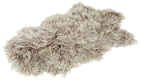 Reissner Lammfelle Naturform Tibetlammfell TP2 100x55cm Farbe Taupe JYC02