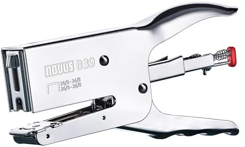 Grapadora Novus Novus B 39 Chrome Gris Plateado