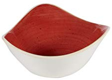 Churchill Stonecast -Triangle Bowl Schüssel- 26cl, Farbe wählbar (Berry Red)