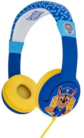 OTL Technlogies Paw Patrol Chase Junior Casque d'écoute, Filaire, pour Enfants (Produit sous Licence Officielle)
