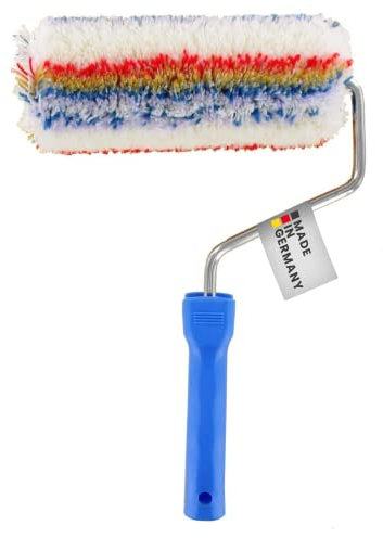 RIKAMA - Rullo professionale per pittura | Rullo per pittura | Rullo per verniciatura | necessità di pittura, rullo per facciate | per interni ed esterni (7/175 mm con supporto)