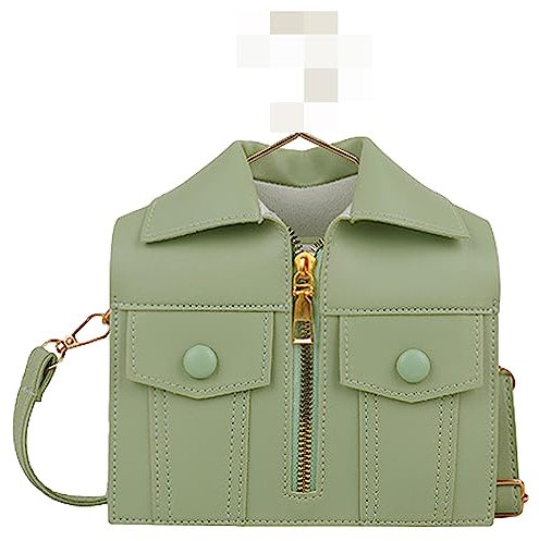 Anopo Anzug Hemdförmig Neuheit Clutch Geldbörse Damen Leder Abendtasche Umhängetasche Schultertaschen Frauen Einzigartige Klamotten Shopper Handtasche Grün