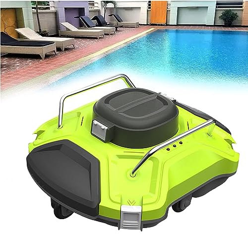 Nettoyeur de Piscine, aspirateur de Piscine sans Fil pour piscines Hors Sol, Robot Nettoyeur Automatique Qui se Gare automatiquement dans Les piscines Plates jusqu'à 1 000 Pieds ca