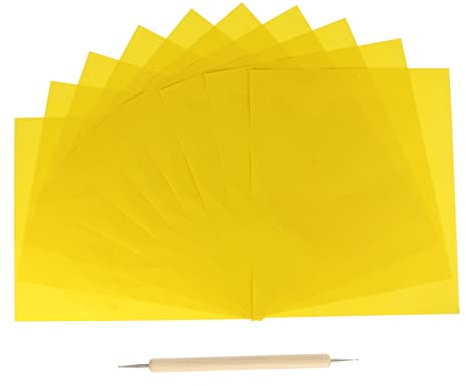 BELLIFFY 10stücke Transferpapier Transparent Für Kreuzstich Mit Prägestift Wasserlösliches Kohlenstoffpapier Zum Übertragen Von Mustern Prägekohlepapier