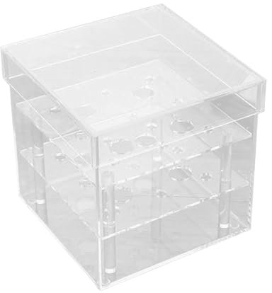 Boîte à fleurs en acrylique - Arrangeur de fleurs en acrylique | Vitrines en acrylique | Shadow Box Frame Boîte d’affichage en acrylique transparent | Vase moderne pour table | Boîte à souvenirs d