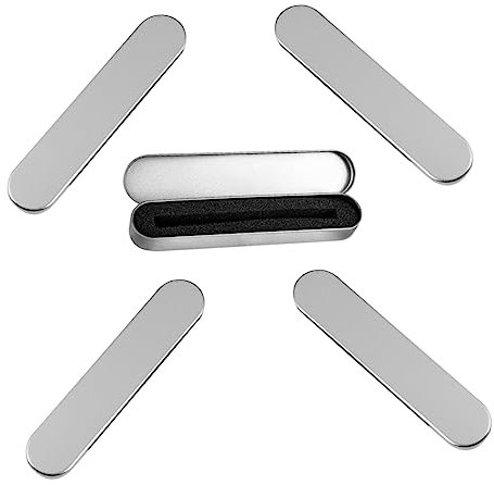 Sewroro 5pcs Metal Pen Box Pen Holder for Office Pencil Case for Adults Metal Case Tinplate Wrapping Boxes