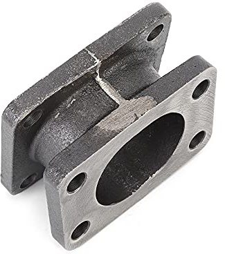 Flangia del Collettore di Scarico, Materiale in Ghisa, Raccordo Assistito a 15°, Facile Installare, Completamente Adattato per con Standard Originale, Costruito per