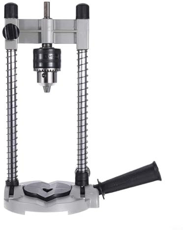 FUANA Multi-Angle Drill Guide Attachment, Drill Stand Holder With Aluminum Alloy Base,Stand Drilling Guide For Electric Drills Drilling, For Drilling Wood, Marble, Round Pipes