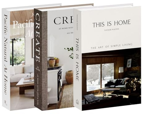 Luyseyha Lot de 3 faux livres décoratifs en carton pour table basse, étagère, salon, chambre à coucher
