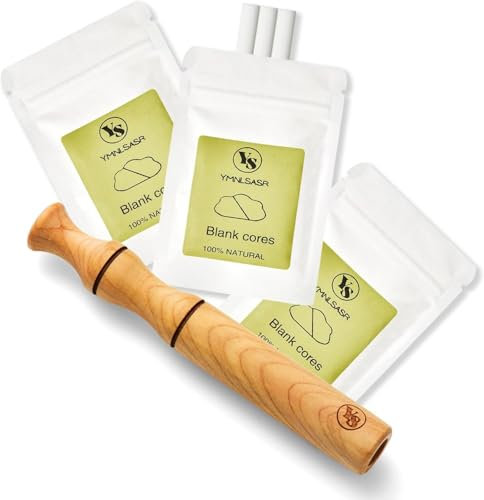 SVELNIO Inalatore di aromaterapia per oli essenziali, bastoncino inalatore per smettere di fumare, diffusore personale di legno per oli essenziali con 3 pacchetti di stoppini di cotone vuoti