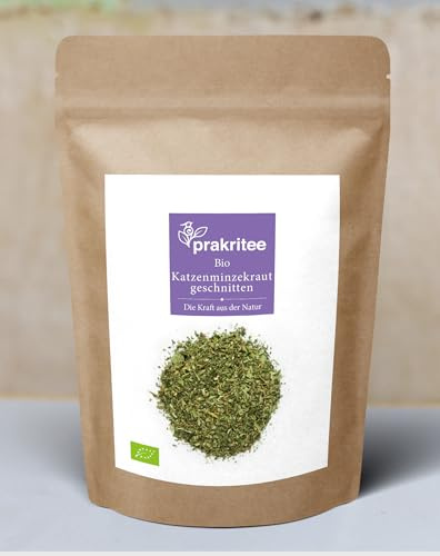 BIO Katzenminzekraut Tee 250g Katzenminze geschnitten ORGANIC Catnip herb cutted Nepeta cataria Nachhaltig und biologisch angebaut DE-ÖKO-044