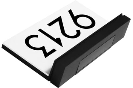 FONDOTIN Luce Solare da Esterno per Numero Civico Lampada LED con Pannello Solare Risparmio Energetico e Installazione Facile per Giardino e Cortile