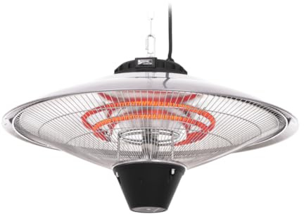 Bastilipo - Estufa para exterior colgante Modelo Prometeo Umbrela, 1500W de potencia, Mando a distancia, resistencias de infrarrojo de amplio expectro