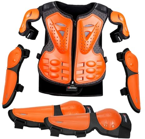 Generic Traje Protector para Motociclistas: Protección Y Versátil con Coderas Y Rodilleras.