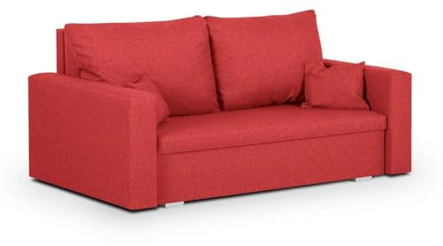 SENTO TRADE Schlaffsofa 2-Sitzer, Mondo (Rot)