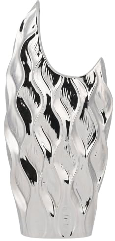 Raffinierte Vase mit Eleganz silbern Haluza