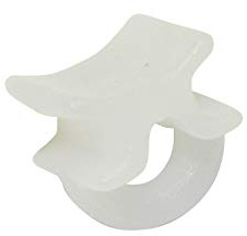 GARDINIA Querbügel-Gleiter Maxi, Mit Querbügel, Für Gardinenschienen und -stangen mit 6 mm Laufkanalbreite, 50 Stück, Kunststoff, Weiß