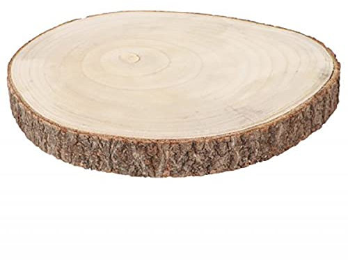 Chaks Extra Grand Rondin en Bois 3,5cm Naturel Plat Ø 32-36cm