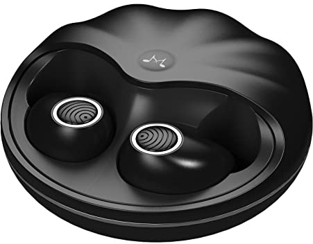 SoundMAGIC TWS50 G2 True Wireless Earbuds Bluetooth Headphones in Ear HiFi Stereo Headphones IPX6 Waterproof Touch Control Headset with Portable Charging Case Black