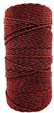 Twine by Design #36 3-Strand Twisted Rosary Twine - Excellent Quality Twine for Crafts, DIY Projects, Rosaries (Crimson)