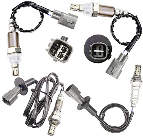 higherbro 4PCS Oxygen O2 Sensor 1 & 2 for Lexus IS250 2.5L 2006 2007 2008 2009 2010 2011 2012 Upstream + Downstream