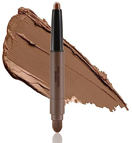 Boobeen Root Touch-Up Hairline Shadow Stick, Cache-racine pour cheveux clairsemés et cheveux gris, Utilisé comme crayon à sourcils et stick contour du visage, Longue durée.