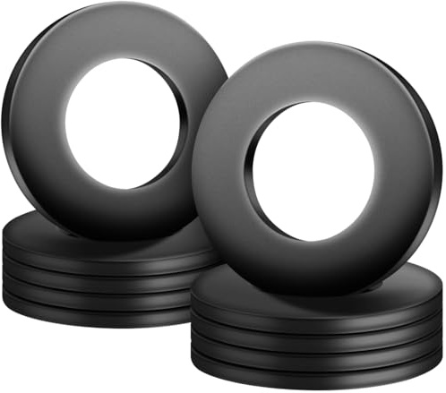 FOMGIIN Unterlegscheiben Flache, 10 Stück M16 x 30mm Unterlegscheibe Schwarz Kohlenstoffstahl Beilagscheiben Karosseriescheiben Distanzscheiben Dichtung Distanzringe für Schrauben Gewindestangen