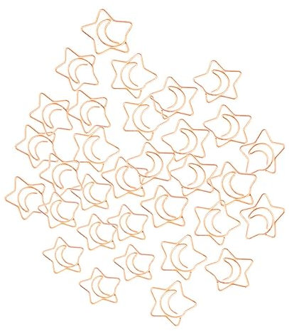 Parliky 100 Stück Roségoldene Büroklammern 25mm Kleine Metall Clips Für Schule Büro Und Basteln Mehrzweck Klammern Für Dokumente Und Memos