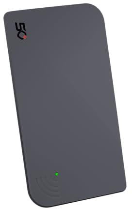 Oehlbach Scope Vision 5G DVB-T2 HD Antenne numérique d'intérieur avec amplificateur DVB-T2 actif successeur de notre vainqueur du test Avec filtre 5G, gris ardoise