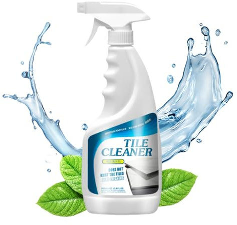 Tile Grout Cleaner Sprayer, Fliesenreiniger Extra Stark Fliesen und Fugenreiniger Sprühgerät, Feinsteinzeugreiniger und Fliesenreiniger für alle Arten von Fliesen und Fugen Inhalt (1, 500ml)