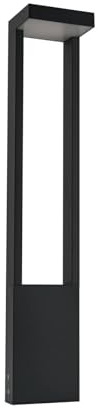 Lindby LED Außenleuchte Lonete (Modern) in Schwarz aus Aluminium (1 flammig,) - Wegeleuchte Pollerleuchte Wegelampe Sockelleuchte