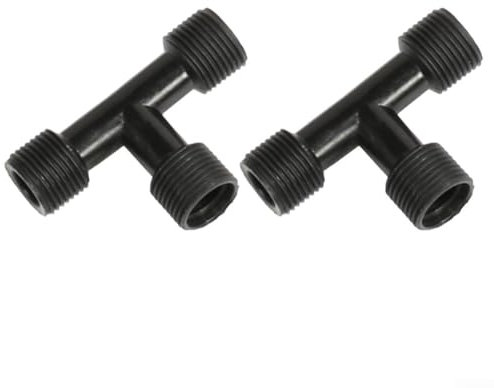 2 connettori rapidi per tubo da giardino, interfaccia a 3 punti, ugello a T, accessori per spruzzatore di estensione
