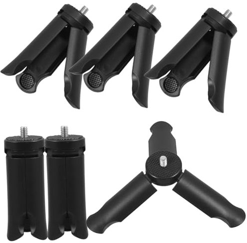 DIYEAH Mini Trépied Pliable Et Extensible pour Appareil Photo Trépied De Bureau Plaque De Têtes De Portable Vlogging Petite Poignée De pour Tournage Abs