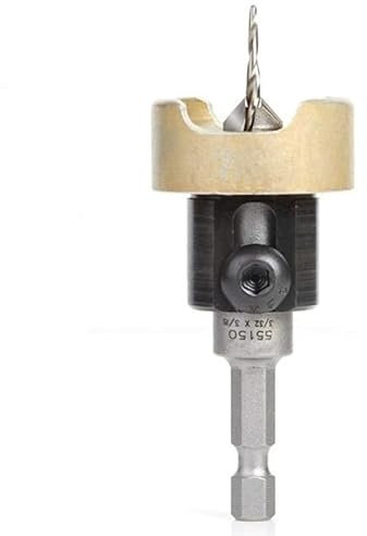 1 pz 82 gradi punta for svasatore for la lavorazione del legno punta in metallo duro con arresto di profondità regolabile punta for svasatore for la lavorazione del legno