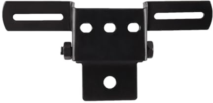 Enwye Supporto per fanale Posteriore per Moto, Luce Freno, Porta Targa, Nero 17x7,5 cm
