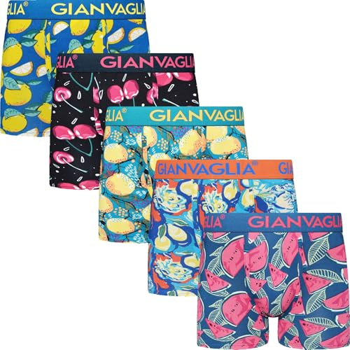BestSale247 Boxershorts för män, 3-pack, 5-pack, underkläder, kalsonger, retroshorts, män, trunks av supermjuk bomull, 5-pack/färgblandning 5073, L