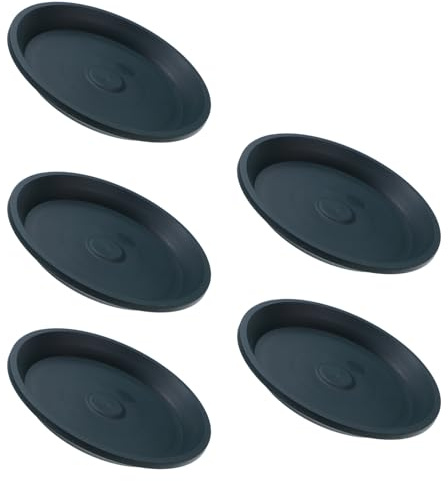 BESPORTBLE 5 Bandejas De Goteo Redondas Transparentes para Macetas De Interior Bandejas De Drenaje De Agua para Plantas para Bonsáis Platillos para Macetas Platos para