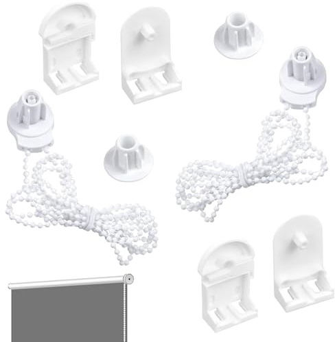 25mm Roller Blind Repair Kit - Includes Brackets, Chains & Mounting Accessories for Easy DIY Window Shade Fixes