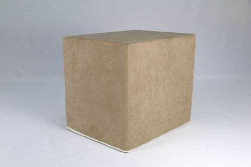 Fränkische Schlafmanufaktur Stufenlagerungswürfel, Bandscheibenwürfel, Lagerungswürfel, mit Microfaserbezug, ca. 50x45x40 Farbe Hellbraun