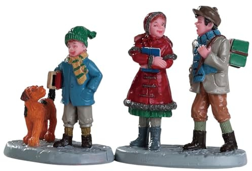 LEMAX - Going To School 82595 Figur Weihnachtsdorf Winterdorf