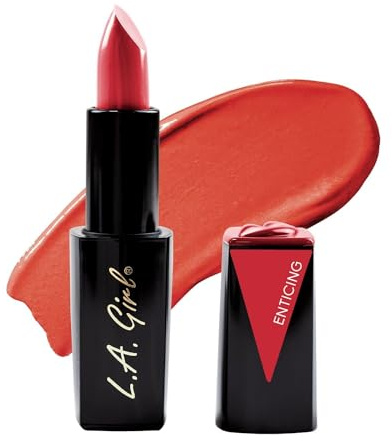 L.A. Girl Barra de Labios Lip Attraction - Tono Exciting para un Color Intenso y Seductor, Ideal para Resaltar tus Labios y Añadir un Toque Atractivo a tu Maquillaje.