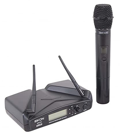 PROEL EIKON WM700M - Microfono wireless palmare gelato, per karaoke, canto, live e presentazioni, Nero (EIKON WM700M)