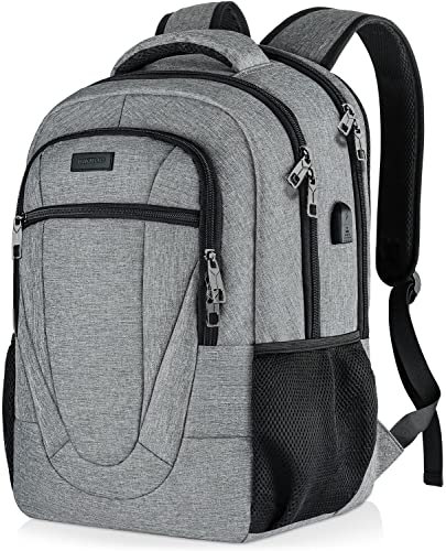 BIKROD Rucksack Herren und Damen, Schulrucksack Jungen Mädchen Teenager, Wasserdicht Rucksack | 15.6 Zoll Laptoptasche mit USB Ladeanschluss | Arbeit Reisen Wandern Backpack mit Anti Diebstahl Tasche