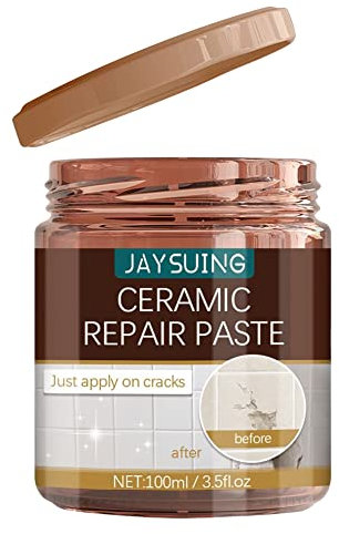 100 ML Ceramic Tile Repair Agent Universal Floor Tile Repair Cream Practical Ceramic Tile Adhesive Quick Fix for Marble/Bathtub/Toilet/Sink Repair