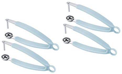 Housoutil 2 Set Di Utensili Da Cucina Per Snocciolare Datteri E Ciliegie in Acciaio Inox A Rimozione Rapida 2 Pezzi*2