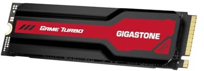 Gigastone M.2 SSD 1TB mit Kühlkörper Optimiert für PS5 NVMe SSD Bis zu 7,300MB/s M.2 2280 PCIe Gen4 Ultraschnelle Interne Gaming SSD Laufwerk Spielen Videoschnitt Laptop Desktop Speicher