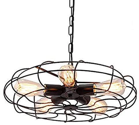 ILmira Lampadari industriali in Ferro battuto con Copertura per Ventilatore da soffitto Persolity, luci del Negozio di Abbigliamento del Bar del Ristorante Auspicious Clouds