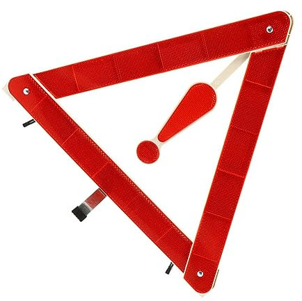 PartyKindom Warnschild Für Auto Dreieck-sicherheitsschilder Fahrzeug-sicherheits-warnschilder Faltbar Regen Und Windbeständig Reflektierende Streifen Für Notfalleinsatz Bei Nebel Regen Schnee
