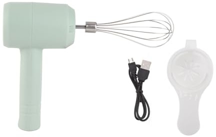 M¨¦langeur ¨¤ Main ¨¦lectrique, Fouet Rechargeable sans Fil Portable pour la Cuisson de Gateaux, M¨¦lange de Cr¨¨me de Cuisine (Cyan clair)