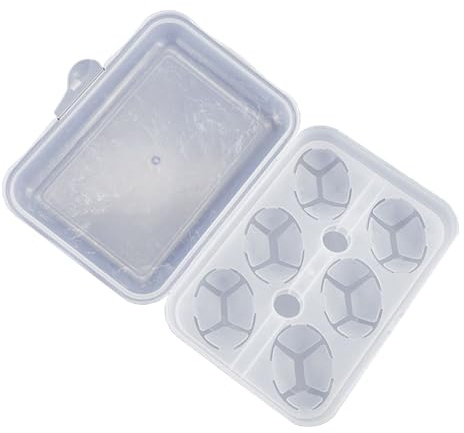 Eierbox Mit Deckel 6 Gitter Mehrweg Eierdose Eierablage Verdicken Mit Schnalle Eierbehälter Eier Aufbewahrungsbox Tragbare Eier Transportbox Reise Eier Transportbox Tragbare Eier-Aufbewahrungsbox